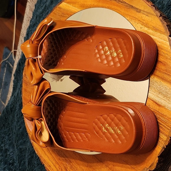 NWT Rouge Tied Front Bow Sandals 7.5 Slides - Picture 4 of 12